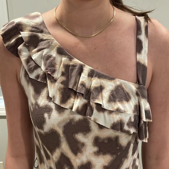 Giraffe print knee length dress - Picture 4 of 5